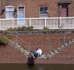 Fishing in the Hyde, Boston, Lincolnshire Wallpaper