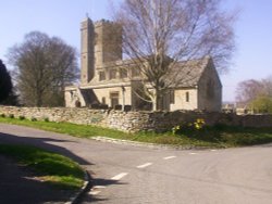 Bledington Church Wallpaper