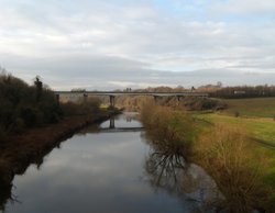 The A1 Crosses the River Don below the lock Wallpaper