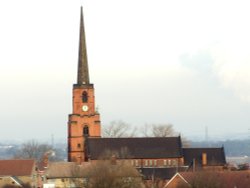 All Saints Church, Woodlands from Brodsworth Community Woodland Wallpaper