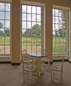 Summerhouse interior at Blickling hall