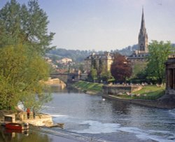 The River Avon at Bath Wallpaper