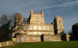 Woolaton Hall in the sun. Wallpaper