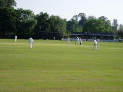 Action from Mistley Cricket ground, possibly one of the most picturesque grounds in the country Wallpaper