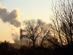 Power Station on the Attenborough skyline Wallpaper