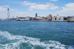 Portsmouth tower and seafront Wallpaper