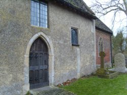 Entrance to Saxon Church Wallpaper