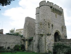 Lewes Castle Barbican Wallpaper