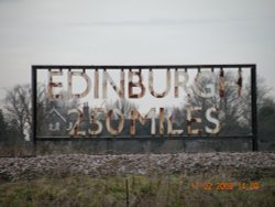 Mileage sign on East Coast main line Wallpaper