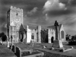 St.Helens Church through an infrared filter