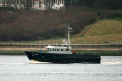 St Oswald, Fisheries Patrol Boat, enters the Tyne. Wallpaper