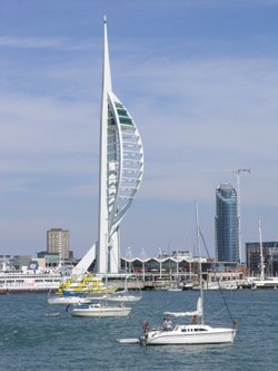 The Spinnaker tower from Gosport