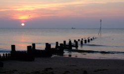 Sunset, Hunstanton Wallpaper