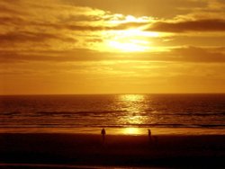 Cleveleys spring sunset Wallpaper