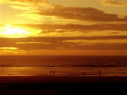 Cleveleys sunset walk Wallpaper