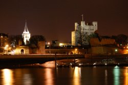 Rochester Castle and Cathedral Wallpaper