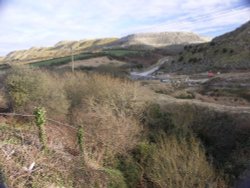 China clay pits. Wallpaper