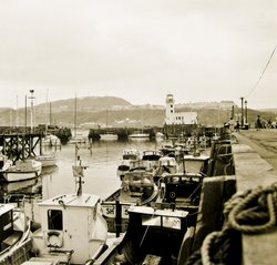 Lighthouse and Harbour Wallpaper