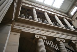 Belsay Hall entrance hall Wallpaper