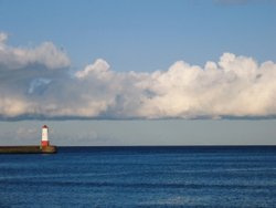 Lighthouse at Berwick Wallpaper