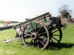 Old cart near Oakham Rutland at Barnsdale Lodge Wallpaper