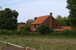 Country house. Wallpaper