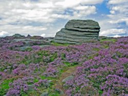 Millstone Edge, August 2007 Peak District. Wallpaper