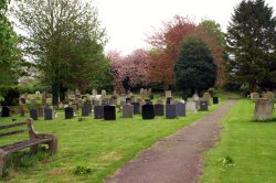 Cemetery of St Mary Church. Wallpaper