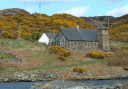 Lochinver Church in Spring Wallpaper