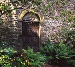 Garden doorway at Bodnant Wallpaper