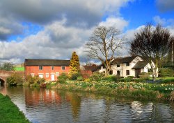 Cottages at Little Haywood Wallpaper