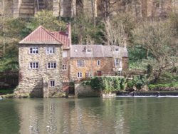 The Mill on the river below Durham Cathedral Wallpaper