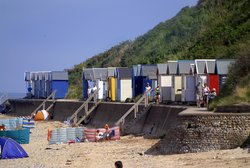 Cromer beach huts. Wallpaper