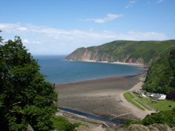 Countisbury Hill and Manor Green, Lynmouth Wallpaper