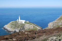 Close up of South Stack lighthouse. Wallpaper