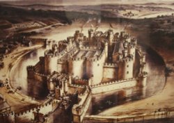 Beaumaris Castle, as it was. Wallpaper