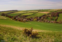 The Cerne Valley, Dorset Wallpaper