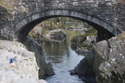 A view of Betws-y-coed Wallpaper