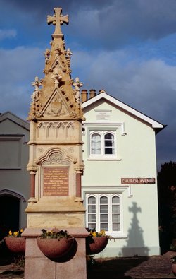 Monument outside St. Mary's Church, Henley-on-Thames