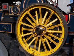 Wheel on a steam engine Wallpaper