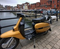 Lambretta GP200 on Princes Quay Wallpaper