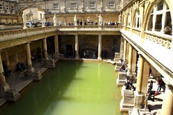 The Roman Baths. Wallpaper