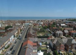 View from top of Withernsea lighthouse Wallpaper