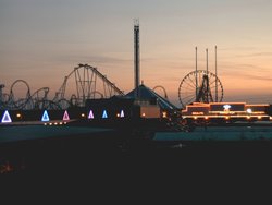 Sunset over Fantasy Island Wallpaper