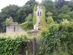 Old Church near Tintern Abbey Wallpaper