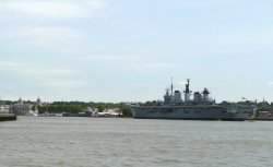 HMS Illustrious at Greenwich Wallpaper