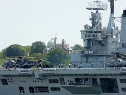 HMS Illustrious at Greenwich Wallpaper