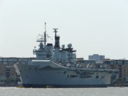 HMS Illustrious at Greenwich Wallpaper