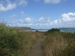 Approaching Hawkers Cove, near Padstow Wallpaper