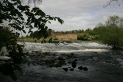 The Weir at Kirkham Wallpaper